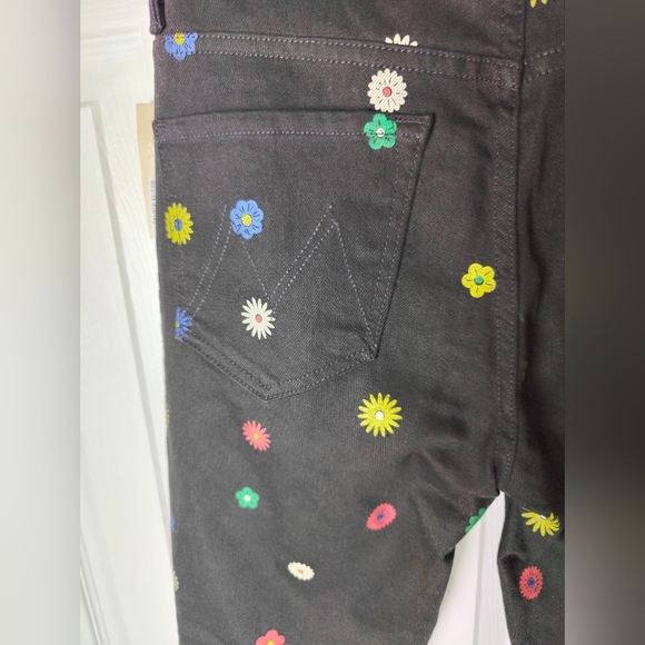 MOTHER The Insider Flood Fresh As A Daisy Black Jeans Sz 27 NWT $218 - Picture 10 of 14